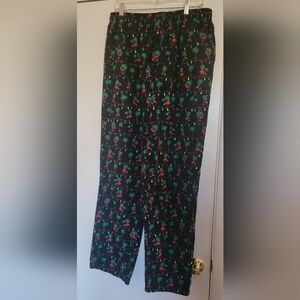 Men's Tall size L large pants. Stretch waist with pink flamingos